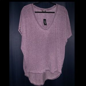 ✨NWT✨ Express purple distressed tee